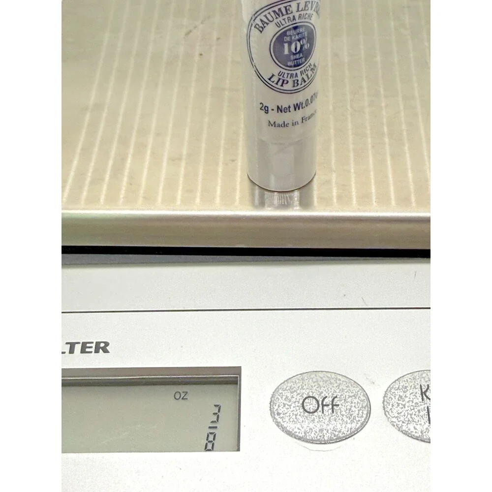 L'Occitane Ultra Rich Shea Lip Balm 10% Organic Hydrating Butter Serum, 3 Pieces